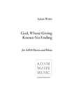 God Whose Giving Knows No Ending SATB choral sheet music cover